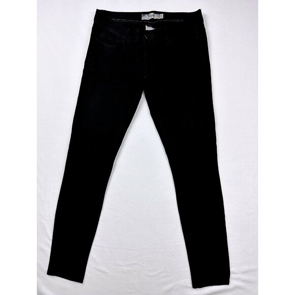 PAIGE Jeans sz 28x28 Peg‎ Super Skinny Womens Legging Black Soft Stretchy PSS-06 - Picture 1 of 14